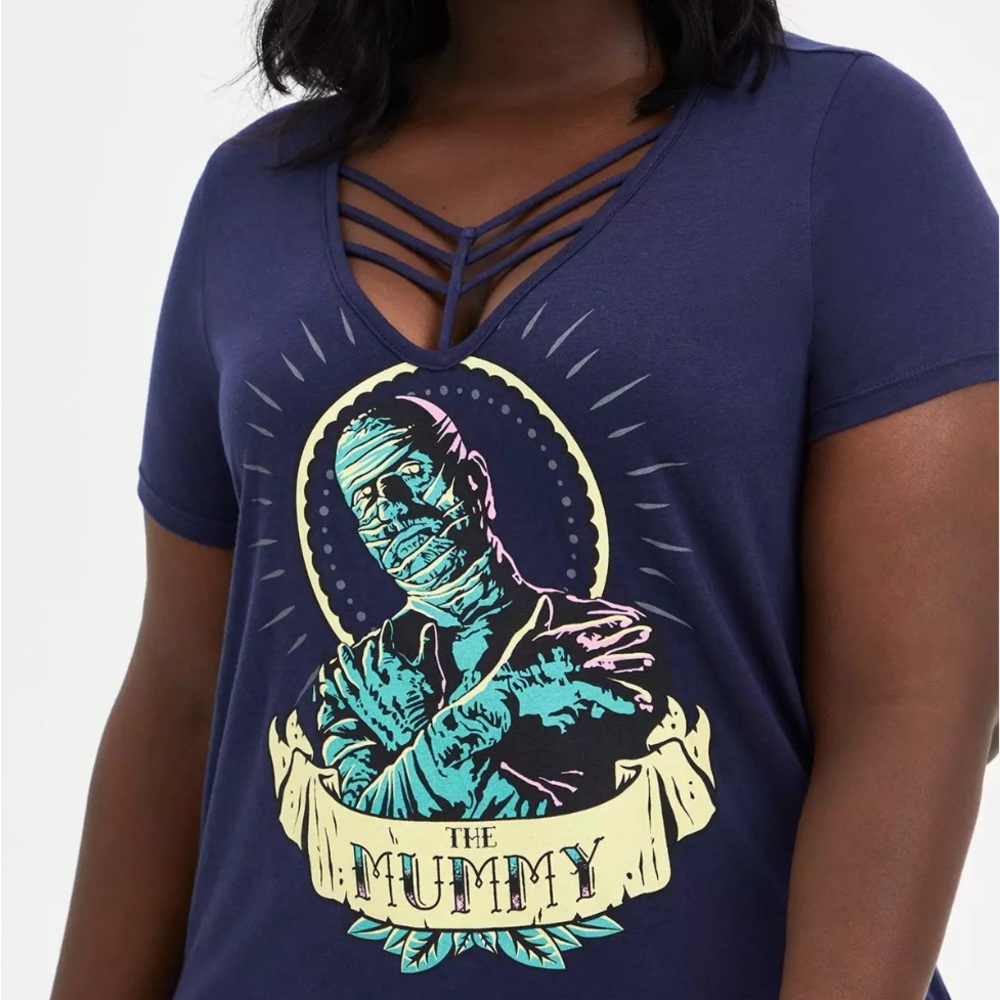 Torrid Navy Blue The Mummy Graphic Tee